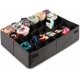 thumbnail image 2 of Underwear Socks Organizer Drawer Divider 30 Cell Foldable Closet Drawer Organizer Storage Box Bin for Socks Underwear Ties with Dust Proof Lid (Black), 2 of 4