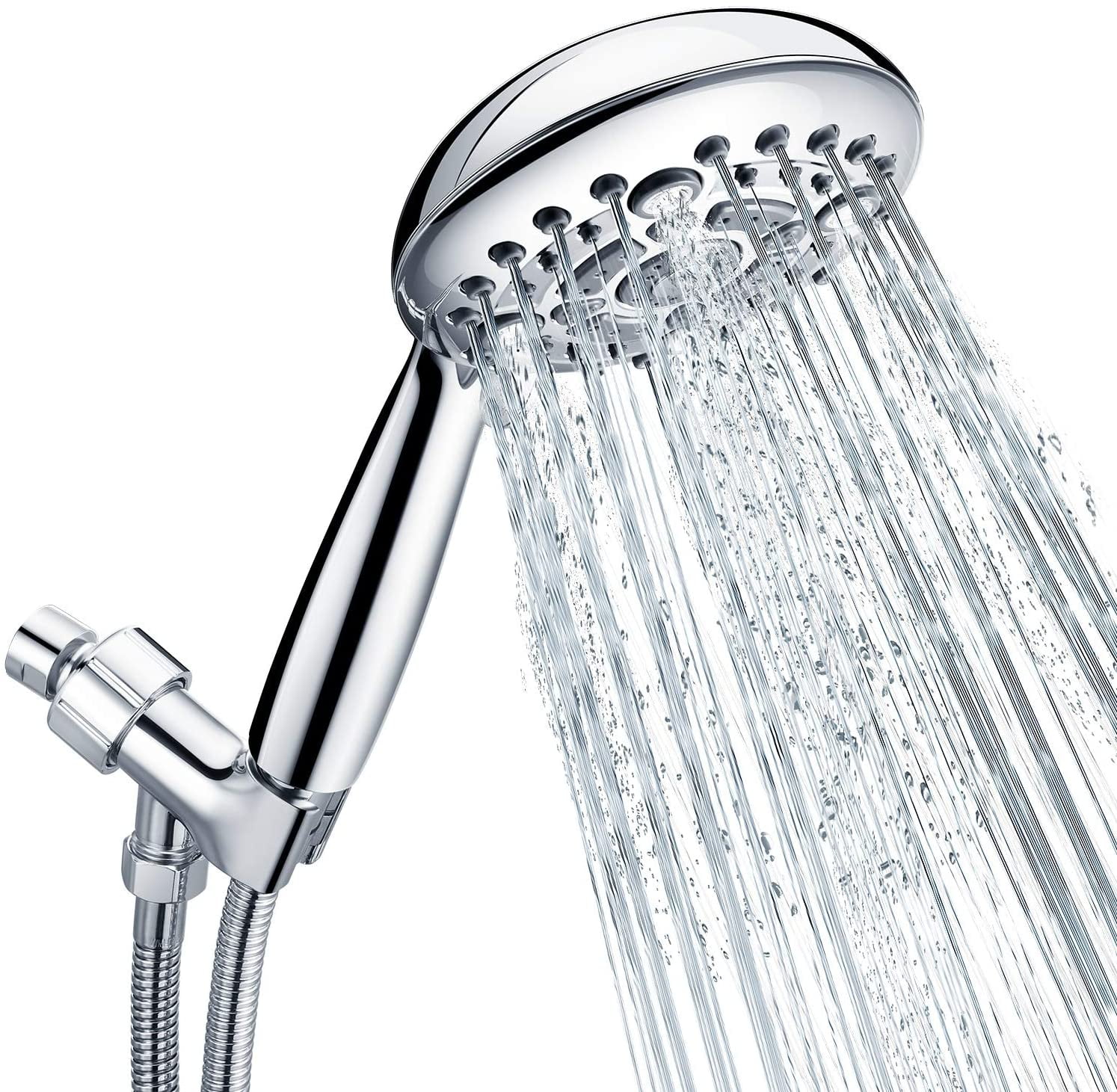 Newly Bathroom Shower-Head Hose and bracket High Pressure Water Saving Handheld 