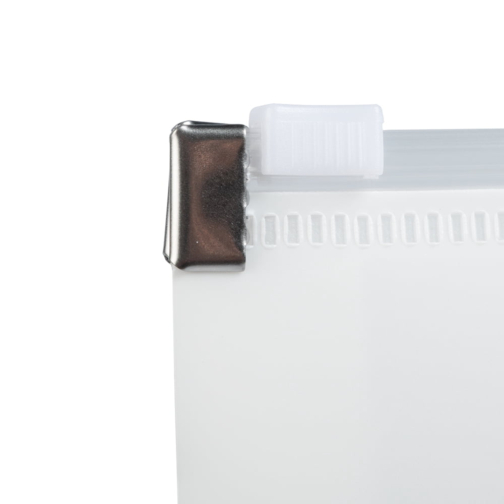 JAM Paper Plastic Envelopes with Zip Closure, Letter Booklet, 9 3/4 x 13, White, 3/Pack
