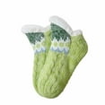 thumbnail image 2 of Monebena 1 Pairs Indoor Thermal Socks, Womens Fleece-Lined Non-Slip Thermal Floor Socks Winter Warm Thicken Fuzzy Socks M01, 2 of 7