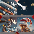 thumbnail image 6 of Decorative Design Merry Christmas Banner Snowy House Holiday Scene for Christmas Party Holiday Decoration Winter Celebration, 6 of 9