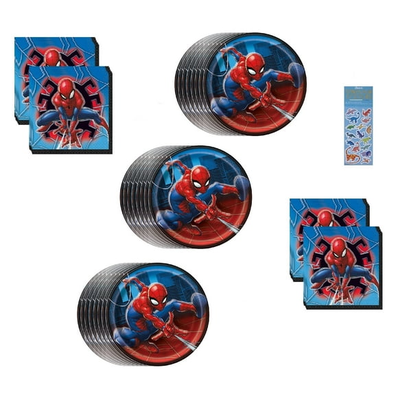 Paquete de artículos de fiesta Ultimate Spiderman Birthday x24