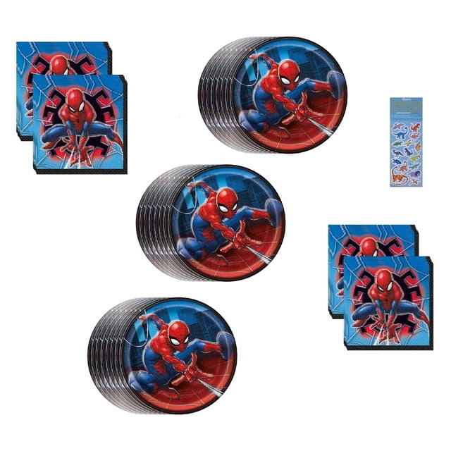 Paquete de artículos de fiesta Ultimate Spiderman Birthday x24