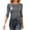 *Gray, variant on Women's Boat Neck 3/4 Sleeve Slim Fit T Shirt , Ladies' Stretchy Solid Color Fitted Basic Top , Casual Layering Undershirt Tee For Women,Gray,S-2XL