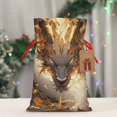 thumbnail image 5 of Xecao Golden Horned White Dragon Print Burlap Gift Bags with Drawstring and Gift Tags, Gift Bags, Burlap Bags, Jute Bags for Party, Christmas, DIY Craft Bags-Small, 5 of 9