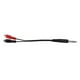 thumbnail image 2 of Enchufe 6.35 mm 1/4 "a cable adaptador convertidor de sonido AUX RCA dual, 2 of 8