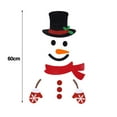 thumbnail image 6 of Mosey 1 Set Christmas Door Sticker Felt Cloth Santa Snowman Elk Pattern Background Sticker for Home Feative Decoration, 6 of 8