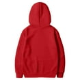 thumbnail image 5 of Qwertyu Men's Oversized Hoodie Soft Long Sleeve Solid Color Hooded Sweatshirts with Kangaroo Pocket Hoodies Pullover Red 3XL, 5 of 6
