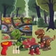 thumbnail image 4 of Juego de dinosaurios desmontables para niños de 3 a 8 años. Juguete educativo. 8 piezas, 4 of 9
