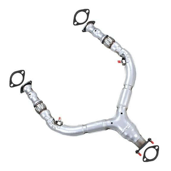 Stainless Steel Exhaust Front Flex Y Pipe Fits 2013 Infiniti EX37 3.7L & 2008-2012 EX35 3.5L - Direct Fit (RWD Models Only)