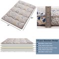 thumbnail image 3 of Twin/Full Size Floral Pattern Japanese Futon Mattress for Adults, Comfty Futon Mattress for Guest Room Kids Room, Sleeping Mattress for Floor Roll Up Camping Mattress, Camping Travel, Disc Flower, 3 of 9