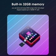 32GB MP3 Player JOLIKE Portable MP3 Player with FM Radio Bluetooth 5.0 Touch Screen