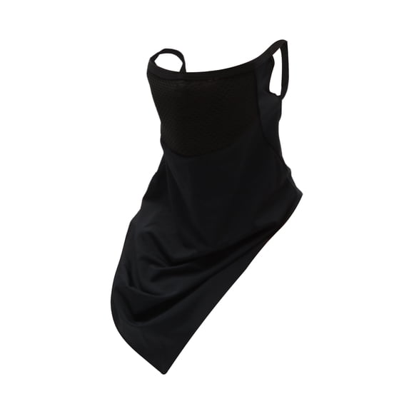 Unique Bargains Half Pack UV Face Shield Polyester Filter Multipurpose Neck Gaiter Mask Sun Protection Breathable Black 1 Pcs