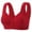 Red, variant on FITORON Wirefree Front Hook Bra for Women Post Surgery - Full Coverage Lace Comfort Bra Easy Front Closure Senior Gray,Size 42