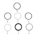 thumbnail image 4 of Redempat ABS wheelchair wheelchair tire tires, replacement and wheelchairs black 16 inches, 4 of 6