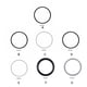 thumbnail image 4 of Soidarity ABS con neumáticos para sillas de ruedas, sillas de ruedas de varias pulgadas, neumáticos de PU, sillas de ruedas de repuesto de PU masajeadores negro 24 pulgadas, 4 of 6
