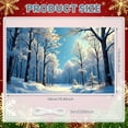 thumbnail image 2 of Snowy Forest Winter Scene String Lights Holiday Banner for Christmas Party Indoor Decoration Event Background, 2 of 9