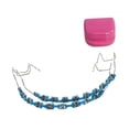thumbnail image 3 of Accesorios de práctica de decoración temporal Cadena de tirantes de moda DIY Decorativo con azul, 3 of 9