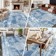 thumbnail image 6 of Blue Coastal Washable Living Room Rugs 5'x8', Nautical Starfish Seahorse Coral Summer Low Pile Throw Large Area Rug Non-Slip Sturdy Edge Binding Carpet for Living Room Kitchen Office, 6 of 9