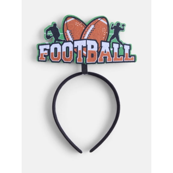 Unisex Football Headband from Way To Celebrate, Brown/Green