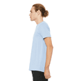 thumbnail image 4 of Bella Canvas Men's Jersey T-Shirt, CVC Short Sleeve Crewneck Heather Prism Blue Tee, 2XL, 4 of 5