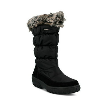 Womens Winter Snow Boots Mid-Calf Water Resistant Outdoor 