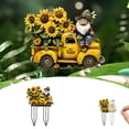 thumbnail image 2 of Sunflower Garden Stake Outdoor Acrylic Ground Insert for Potted Patio Non Powered Floral Theme Decorative Sign, 2 of 7