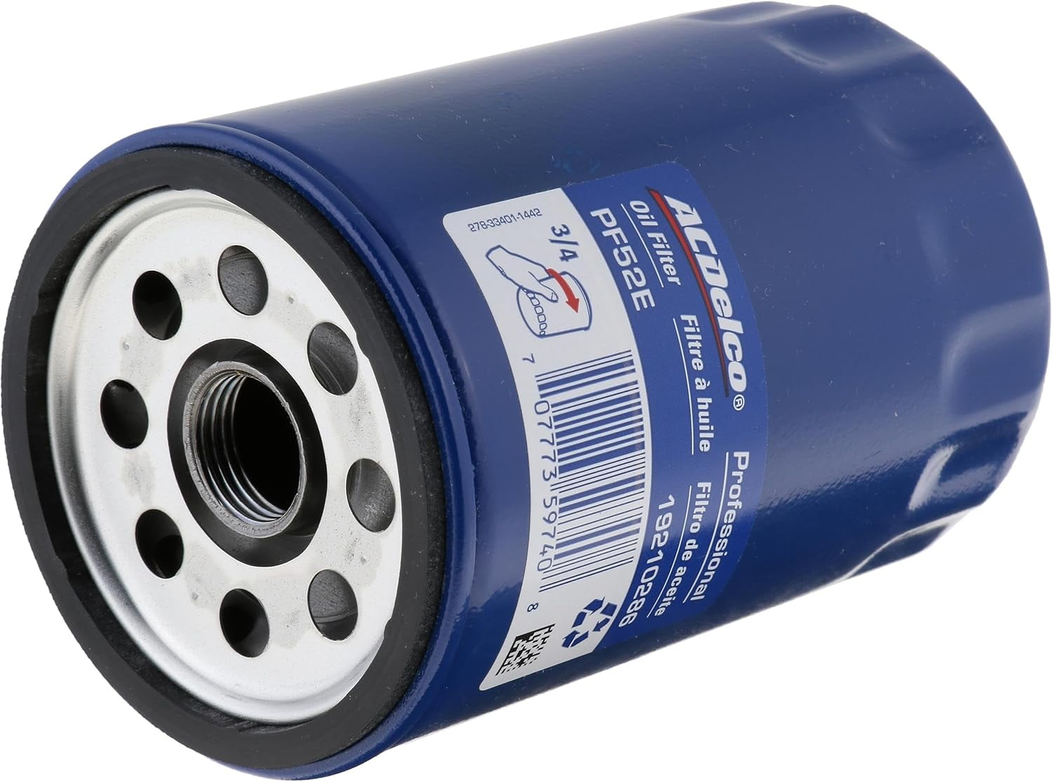 ACDelco Original Equipment PF52E Professional Engine Oil Filter 4.4" Height 3.3" Width 3.3" Length 8.8 Ounces