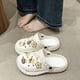 thumbnail image 1 of Zapatos de mujer con suela gruesa y agujeros, nuevos para exteriores, primavera y verano, eva, antideslizantes, sandalias de talla grande para parejas, para hombre, 1 of 5