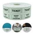 thumbnail image 4 of Miangastore Billets de Carnaval Prix de Dessin Papier Vert 1 Rouleau 1000 Pcs 2x1in, 4 of 9