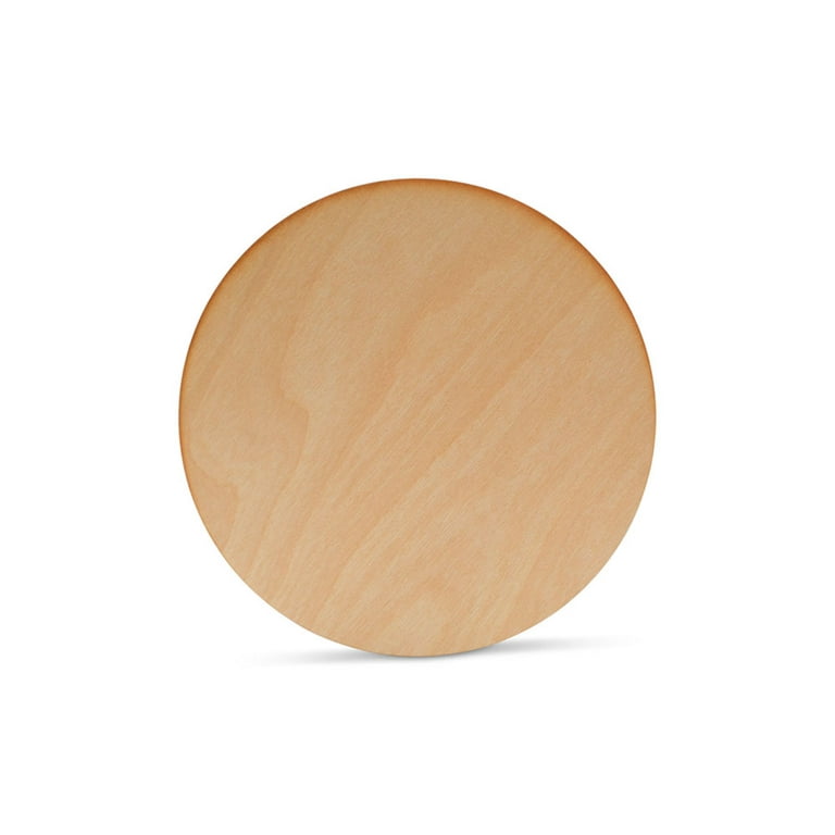 Wood Circle Disc 6 inch, 1/8 inch Thick, Pack of 5 Unfinished Round Wooden  Circles for Crafts with Rustic Burnt Edges, by Woodpeckers 