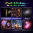 thumbnail image 3 of Galaxy Projector for Bedroom, HD Image Star Projector Galaxy Light Adjustable Knob, 13 Film Discs Planetarium Projector for Kids, 360° Rotating 1/2h Timer Simple 3-Button Control, 3 of 14