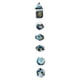 thumbnail image 2 of 7 Piezas De Acrílico Poliédrico Dados Favores De Fiesta Apoyos Juegos De Mesa Para Dnd Rpg Azul Oscuro Blanco Sunnimix dados poliédricos, 2 of 8
