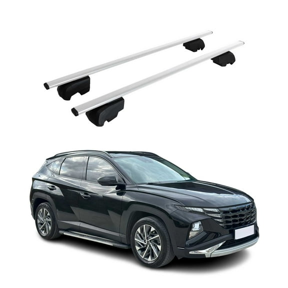 For 2022-2025 Hyundai Tucson Roof Racks Luggage Carrier Cross Bars Iron Gray 2X