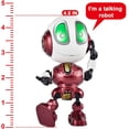 thumbnail image 6 of MAINYU Talking Robots Toys for Kids,Metal Robot Kit with Sound & Touch Sensitive Led Eyes Flexible Body, Interactive Educational Gift Toys for 3 4 5 6 7 Year Old Boys, Girls, 6 of 7
