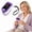 Purple, variant on Fingertip Pulse Oximeter, Blood Oxygen Saturation Monitor with Lanyard, SpO2 & Pulse Rate Tracker for Sports, Fitness, and Aviation Use (Battery Not Included)-Purple