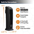 thumbnail image 5 of Lasko 22.5" 1500W Oscillating Ceramic Tower Space Heater with Remote Control, Black, 751321, 5 of 13