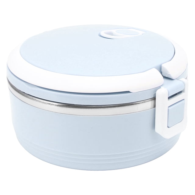 Termos Para Comida Caliente, Boîte à Lunch Thermique pour Aliments Chauds en Acier Inoxydable, Boîte Isolée Portable à une Seule Couche avec Boucle de Sécurité pour Adulte