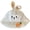White, variant on Plush Carrot Rabbit Ears Hat Cute Packable Bucket Hat Autumn Winter Funny Animal Hat for Women Men Outdoor Indoor Activities