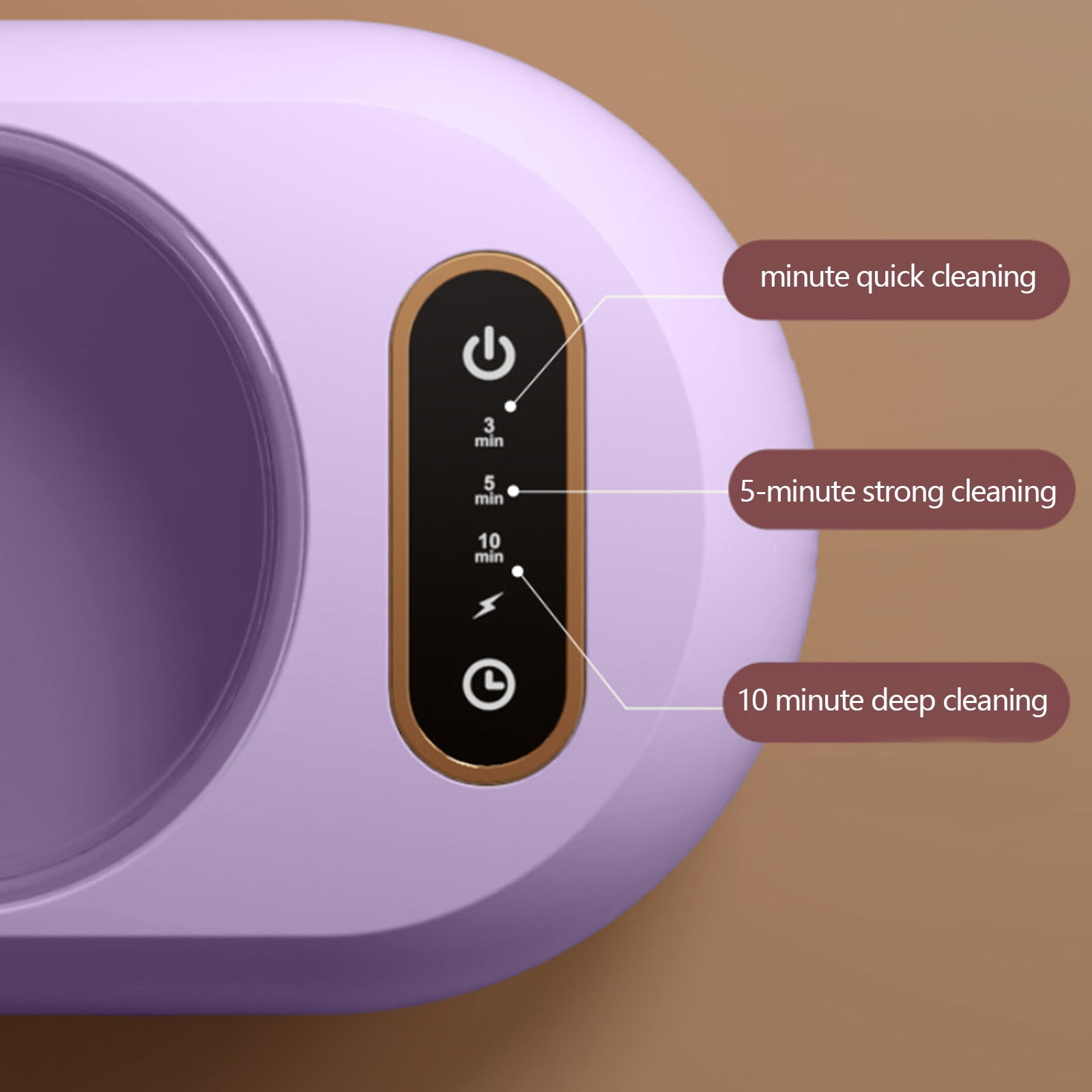 Dtchengua Ultrasonic Jewelry Cleaner Machine - 3/5/10 Minute Timer, Watches, Glasses & Dentures (Portable, 42KHz High Frequency)