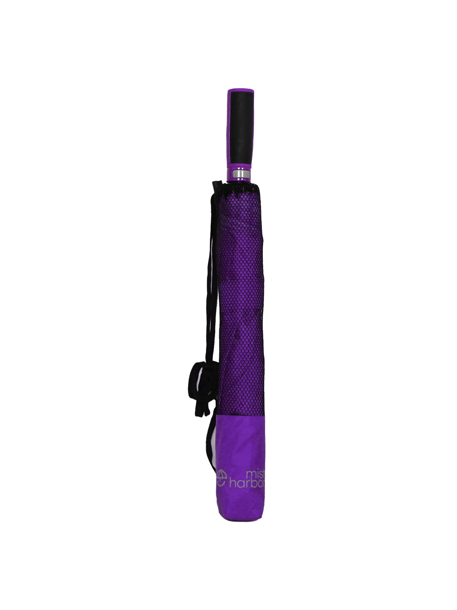 Misty Harbor Automatic Open Two Person Rain Umbrella Bright Purple