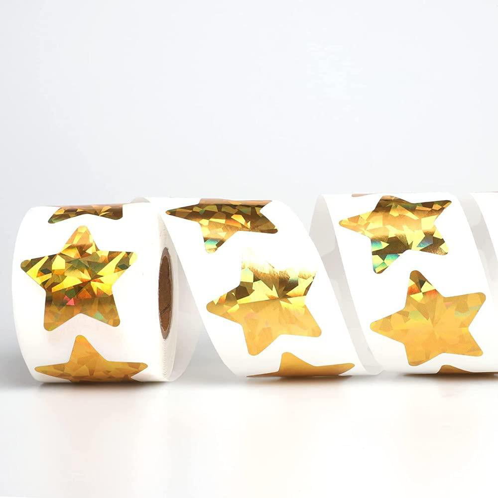Hygloss Sticker Forms - Gold Foil Stars - 2 Sheets