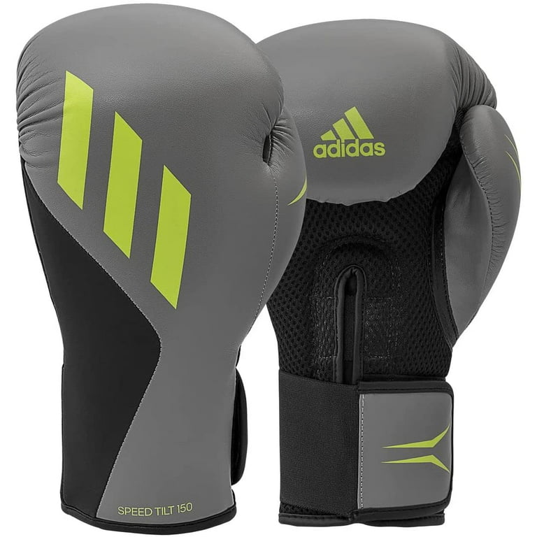 Crítico Educación Retrato Adidas Speed TILT 150 Boxing Gloves - Training and Fighting Gloves for Men,  Women, Unisex, Grey /Mat Black/Signal, 12 oz - Walmart.com