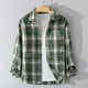 thumbnail image 1 of Blusa y camisa de manga larga con cuello vuelto, nueva camisa informal a cuadros para hombre, blusa holgada juvenil de manga larga con cuello vuelto, blusa de poliéster para hombre, 1 of 4