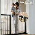 thumbnail image 6 of 29.5"-43.3" Caveen Extra Wide Safety Baby Gate for Stairs Doorways, Top of Stairs, Black, 6 of 10