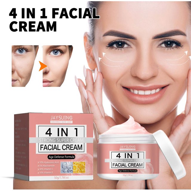 Teissuly Skin Care 4-in-1 Collagen Moisturizing Cream for Face, Neck and Hands - Delicate and Easily Absorbed Daily Cream for All Skin Types Teissuly WER202401272244