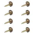 thumbnail image 4 of Pack of 8 Sturdy Brass Decorative Screws With Mirror Caps for Furniture Fixing Rustproof Construction Furniture Hardware, 4 of 13