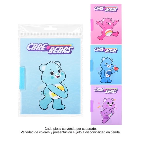 Porta Documentos Prichos Care Bears de Plástico y Glitter Varios Modelos 1 Pieza