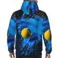 thumbnail image 7 of Xecao Sports Tennis Ball Pattern Men's Adult Pullover Hoodie,Hooded Sweatshirt-Medium, 7 of 7