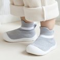 thumbnail image 3 of Byseng Baby Shoes Non-Slip Breathable Slippers, Soft Rubber Sole, Gray, 11.5, 3 of 8